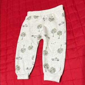 Carter's Gray Joggers with Green Print